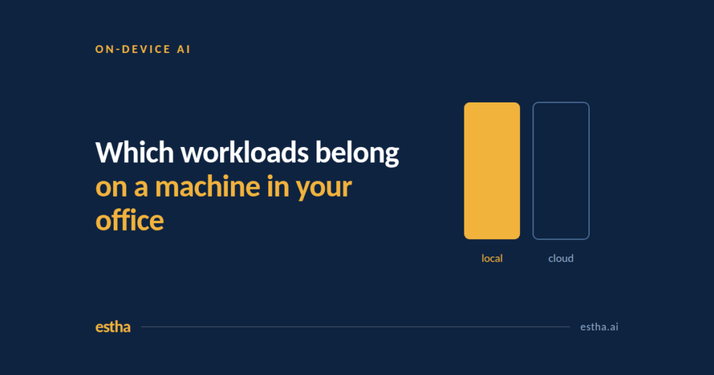 On-device AI and cloud AI side by side